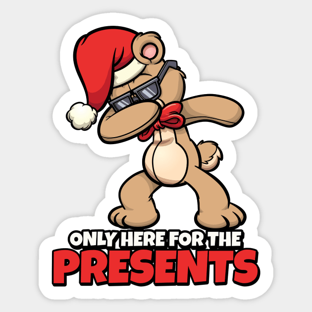 Dabbing Christmas Rabbit Sticker by MONMON-75